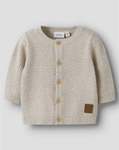 Name it - NBMDenver Strik Cardigan - Peyote Melange